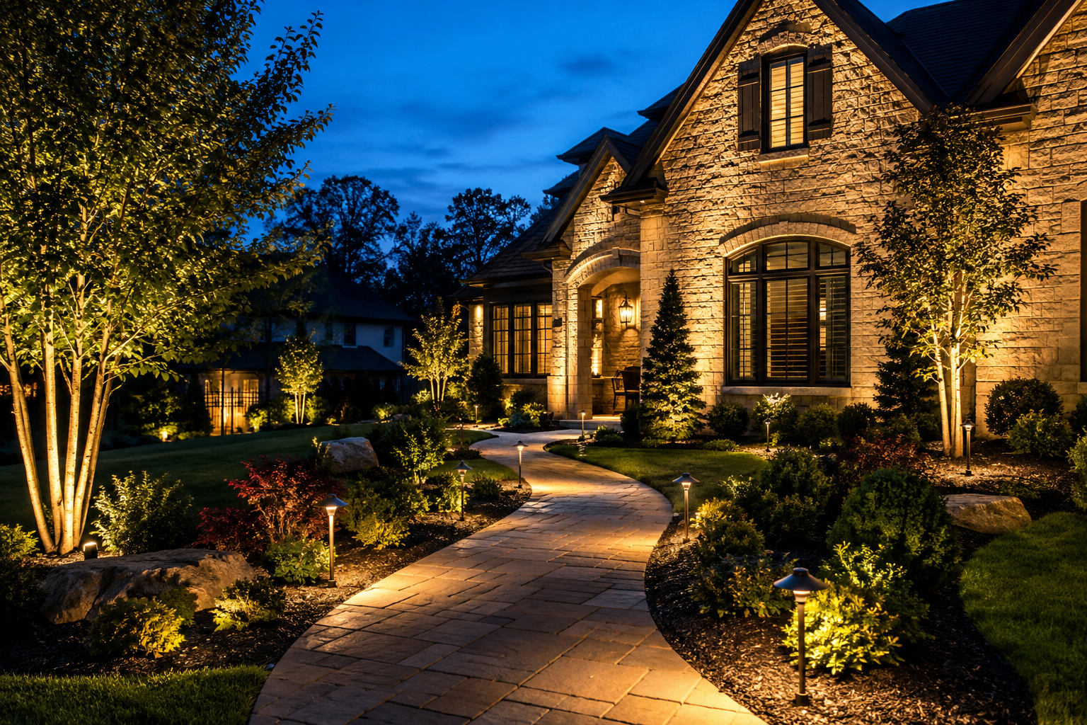 Landscape lighting design outdoor